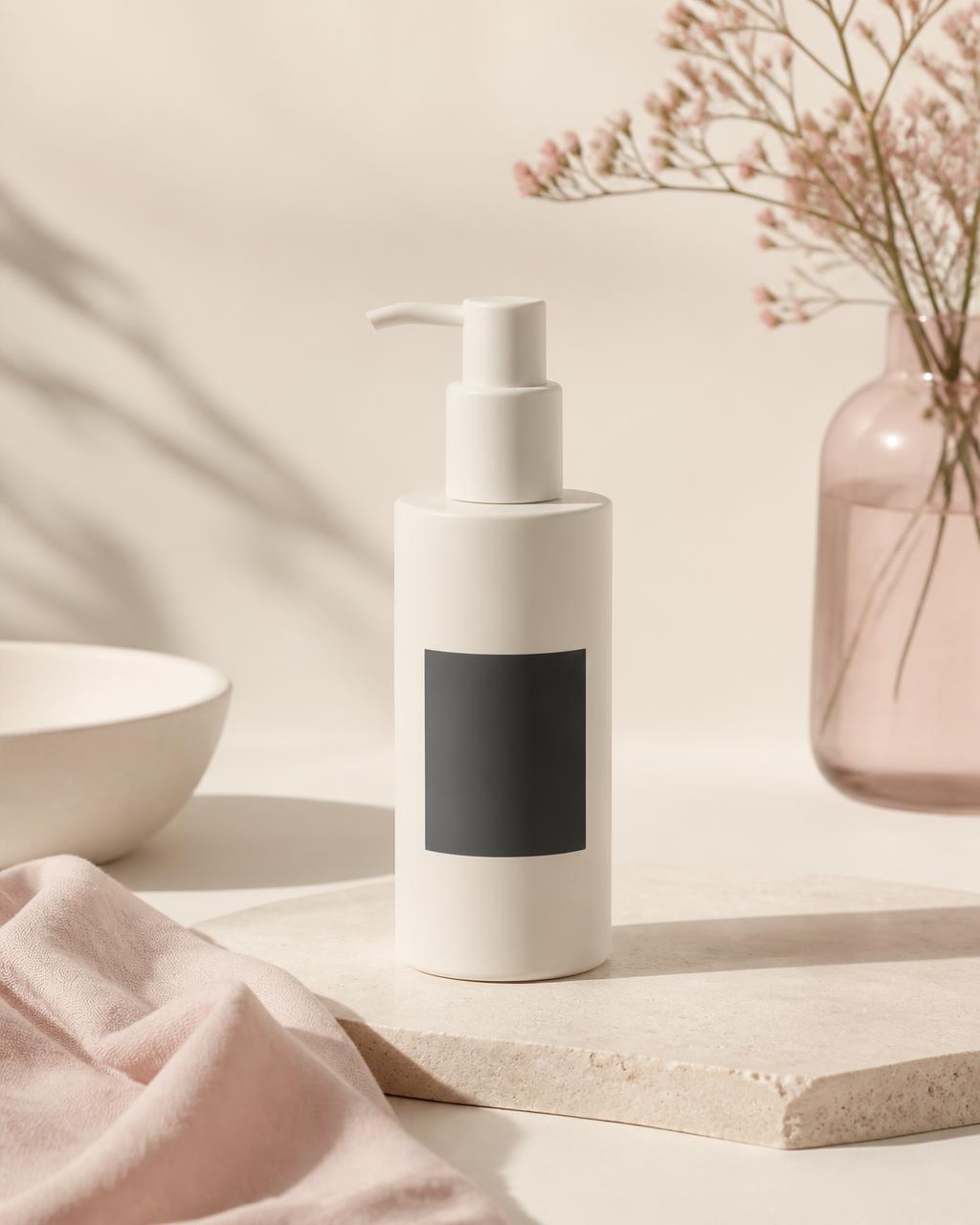 Blush Reserve fragrance-infused goat milk lotion bottle