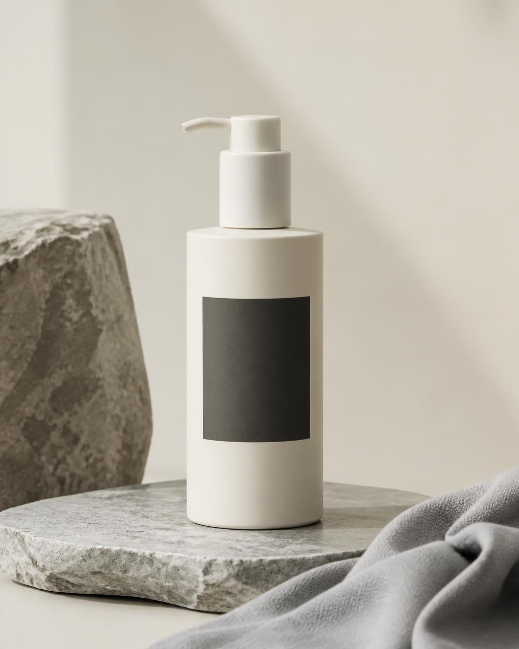 First Class fragrance-infused goat milk lotion bottle